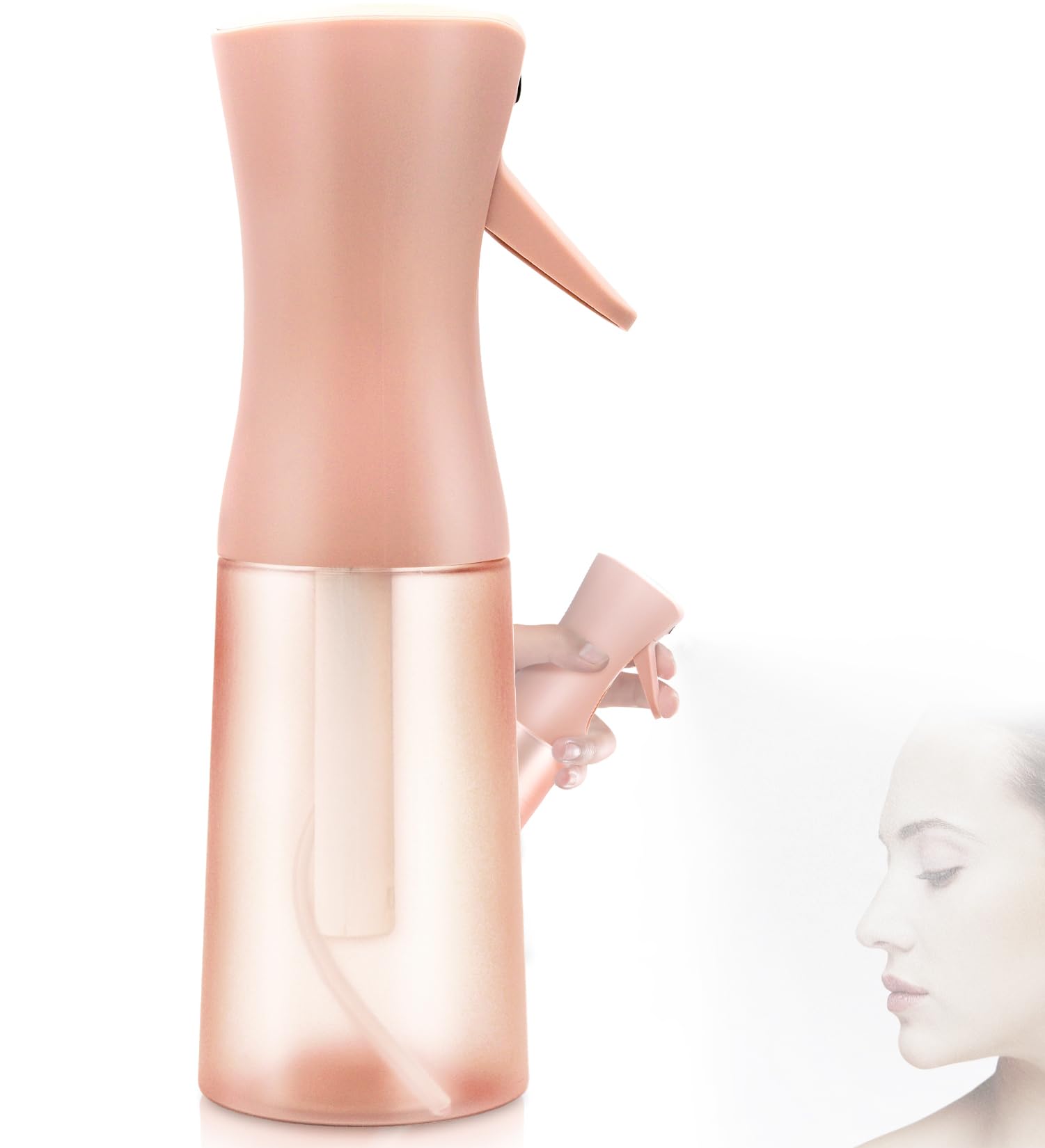 Apidgrowth Hair Spray Bottle, Fine Mist Refillable Spray Container,Ultra-Fine Continuous Spray Bottle For Skincare, Plant Care,