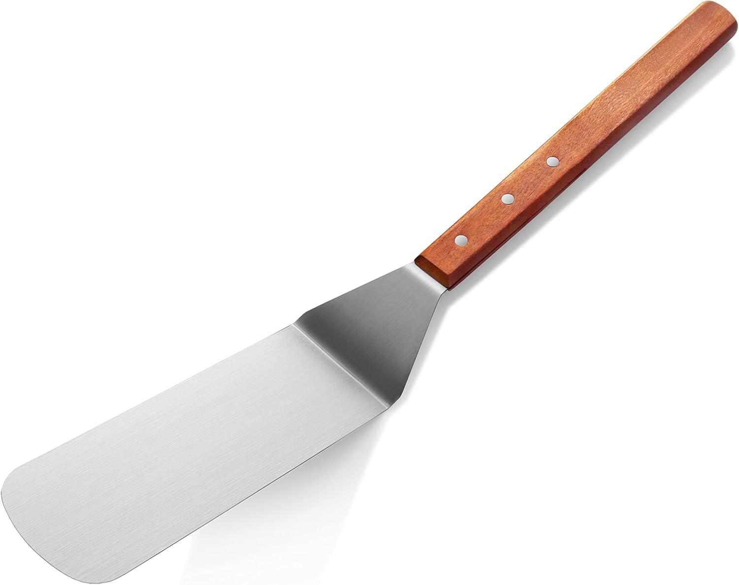 New Star Foodservice 38200 Wood Handle Flexible Grill Turner/Spatula  21-Inch