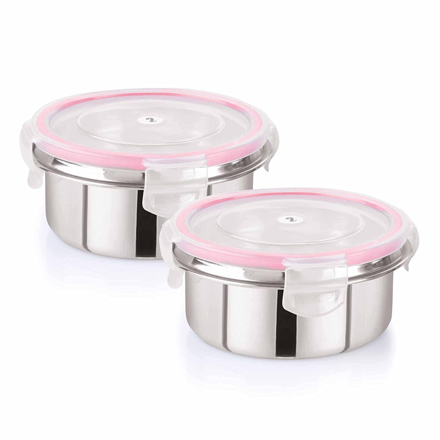Foliam Leak Proof Click And Seal Lock Stainless Steel Storage/Air Tight Tiffin Container/Lunch Container With Lid (Tumbler 2) 25