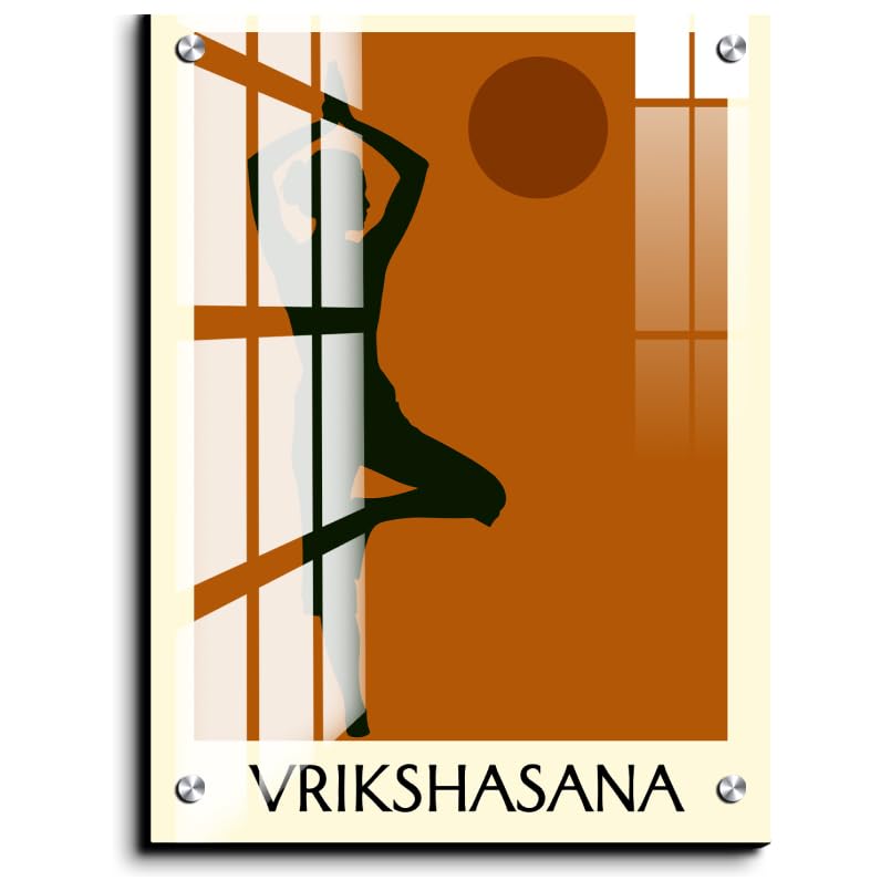 Chalk My Theme Vrikshasana Quote Boho Wall Decor Home Decor, Living Room, Bedroom, Cafe, Room Painting For Wall Decoration -9 x 