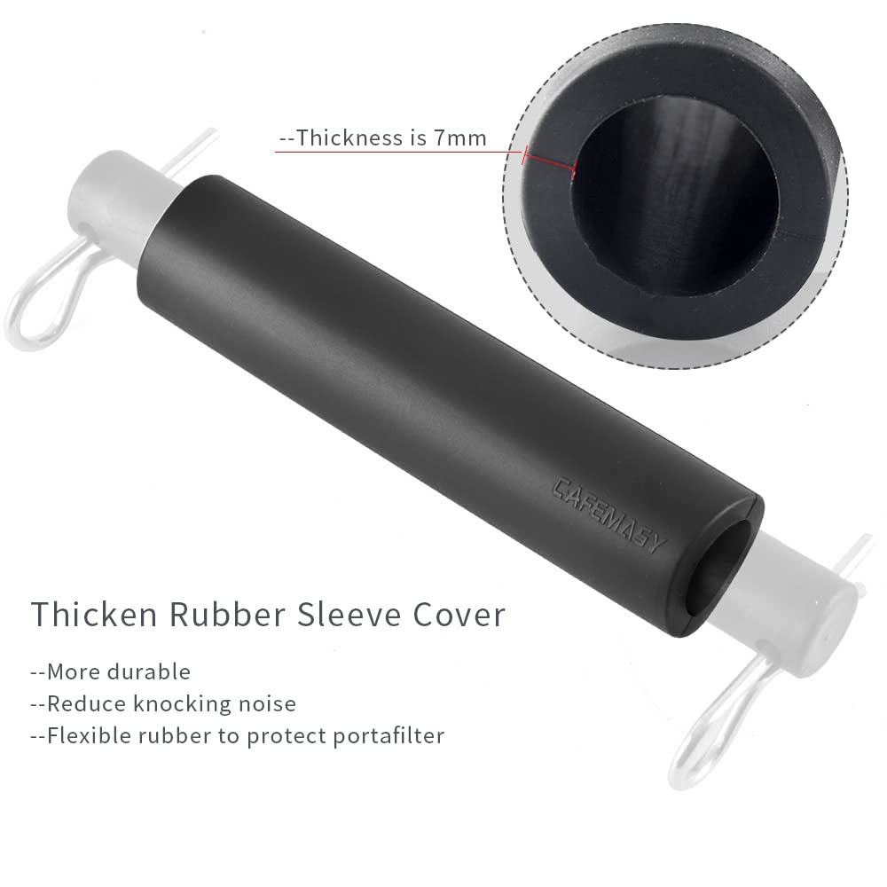 Rubber Knock Box Bar Cover-Sleeve - Cafemasy Knock Bar Replacement Rubber Cover For Commerical Espresso Grounds Knock Box, Coffe