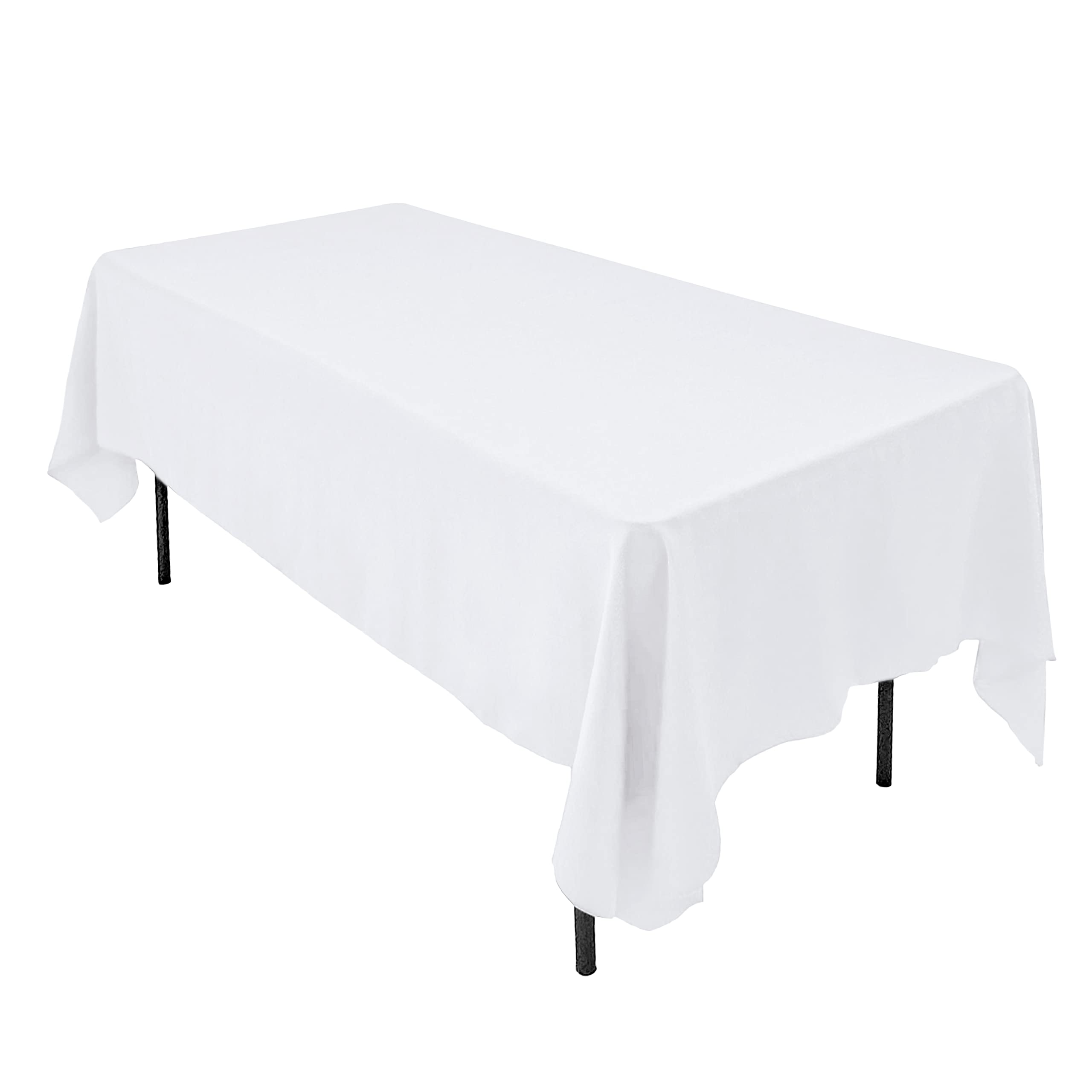 AK TRADING CO. 60 x 126-Inch Rectangular Polyester Tablecloth - Made in USA - Wrinkle-Resistant, Flame Retardant, Durable Party 