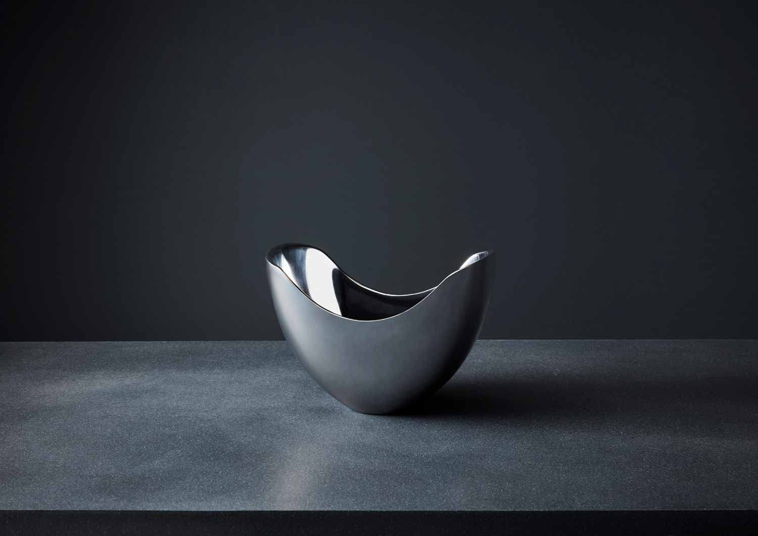 Nambe -Serveware Collection - Arc Bowl 46 Oz. Capacity - Measures At 9.5'' X 6.5'' X 7'' - Made With Nambe Alloy - Designed By A