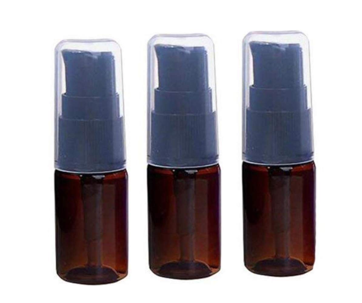 6Pcs 10Ml 0.34Oz Bpa Free Brown Empty Portable Pump Press Bottles Jars Pot Container For Makeup Foundations Cosmetic Skin Care L