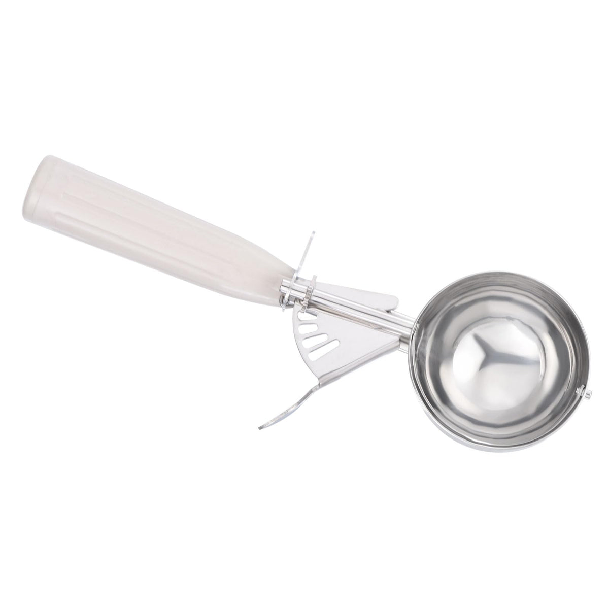Patikil 3.2 Ounce Ice Cream Scoop With Trigger, Stainless Steel Portion Cookie Scoop With Thumb Trigger For Cookie Dough Cupcake