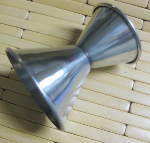 Winco Steel 1 Ounce X 2 Ounce Jiggers, 1 Oz / 2 Oz, Stainless Steel