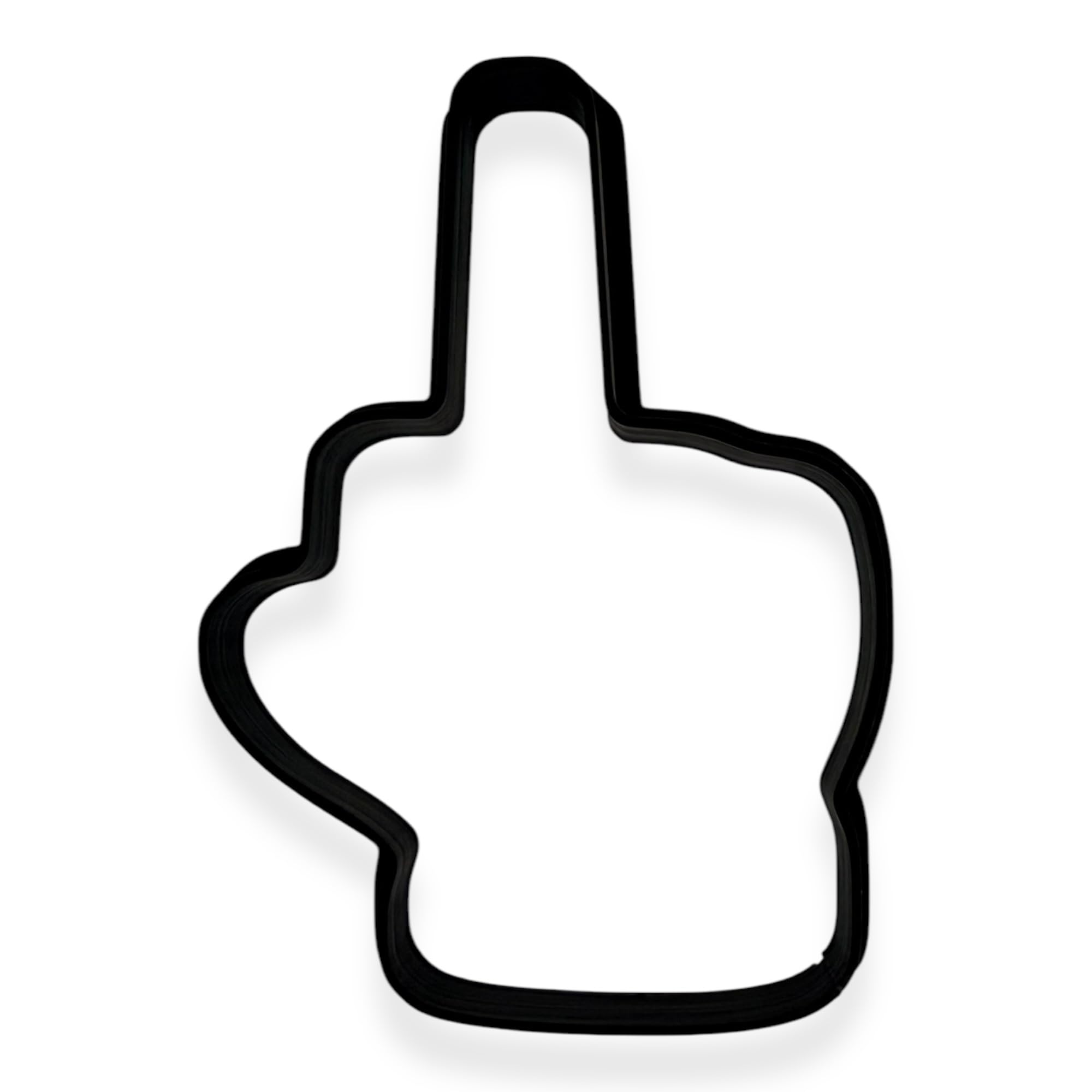 Middle Finger Offensive Inappropriate Cookie Cutter With Easy To Push Design, For Bachelorette Parties, Work Events, And Birthda