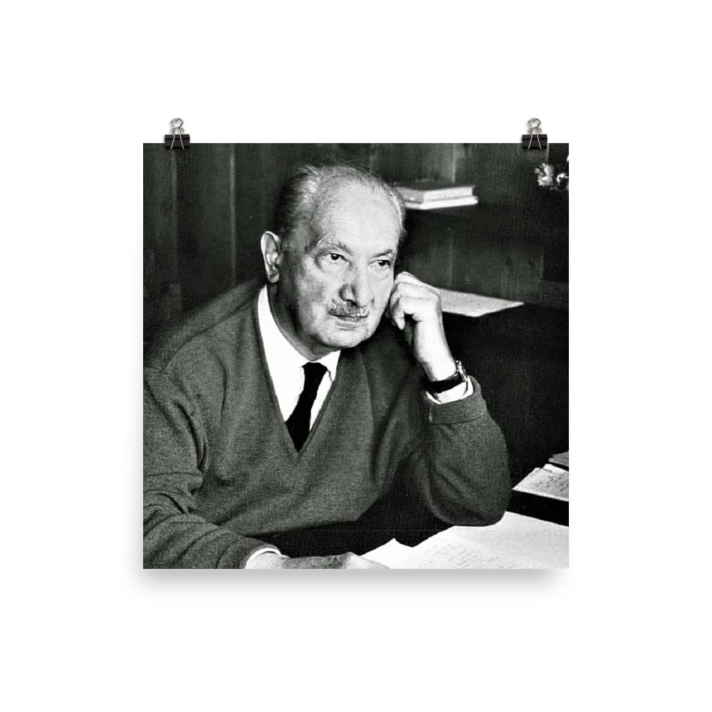 Martin Heidegger Poster Print - Wall Art For Home Decor Office Living Room Bedroom, No Frame, Range Of Sizes