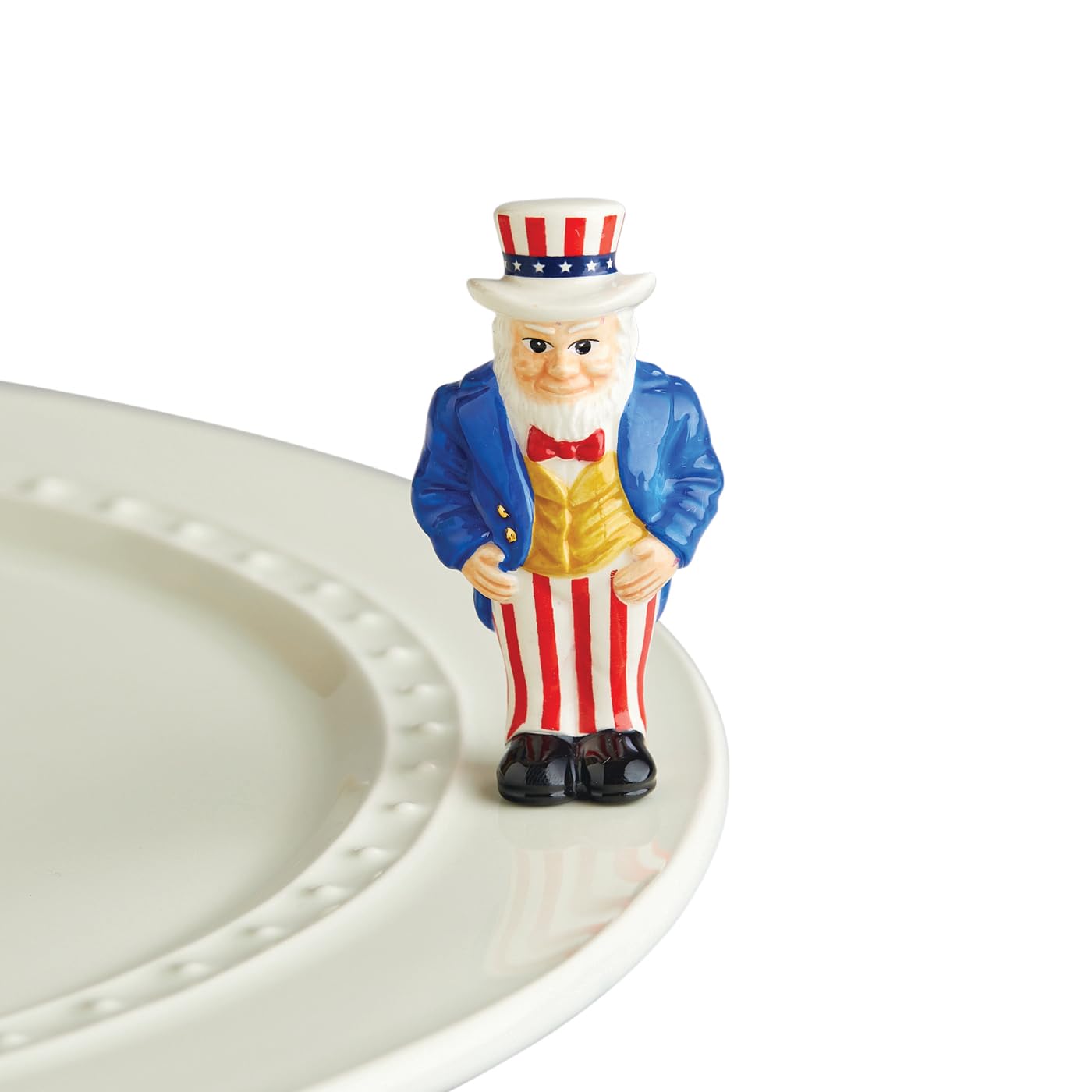 Nora Fleming Uncle Sam A251 - Hand-Painted Ceramic Holiday D  Cor - Spring Minis For The Home And Office
