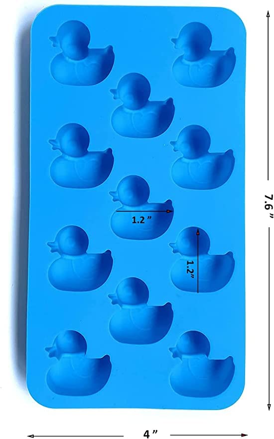 2 Set Of Funny Shaped Silicone Mold For Duck Chocolate, Ice Cube Tray Party And Favors (Accessgood)