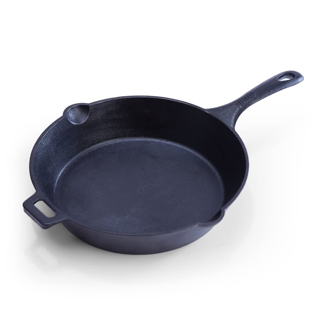 Wonderchef Forza Pre Seasoned 25 Cm Cast Iron Fry Pan | With Lifetime Exchange Warranty | Black