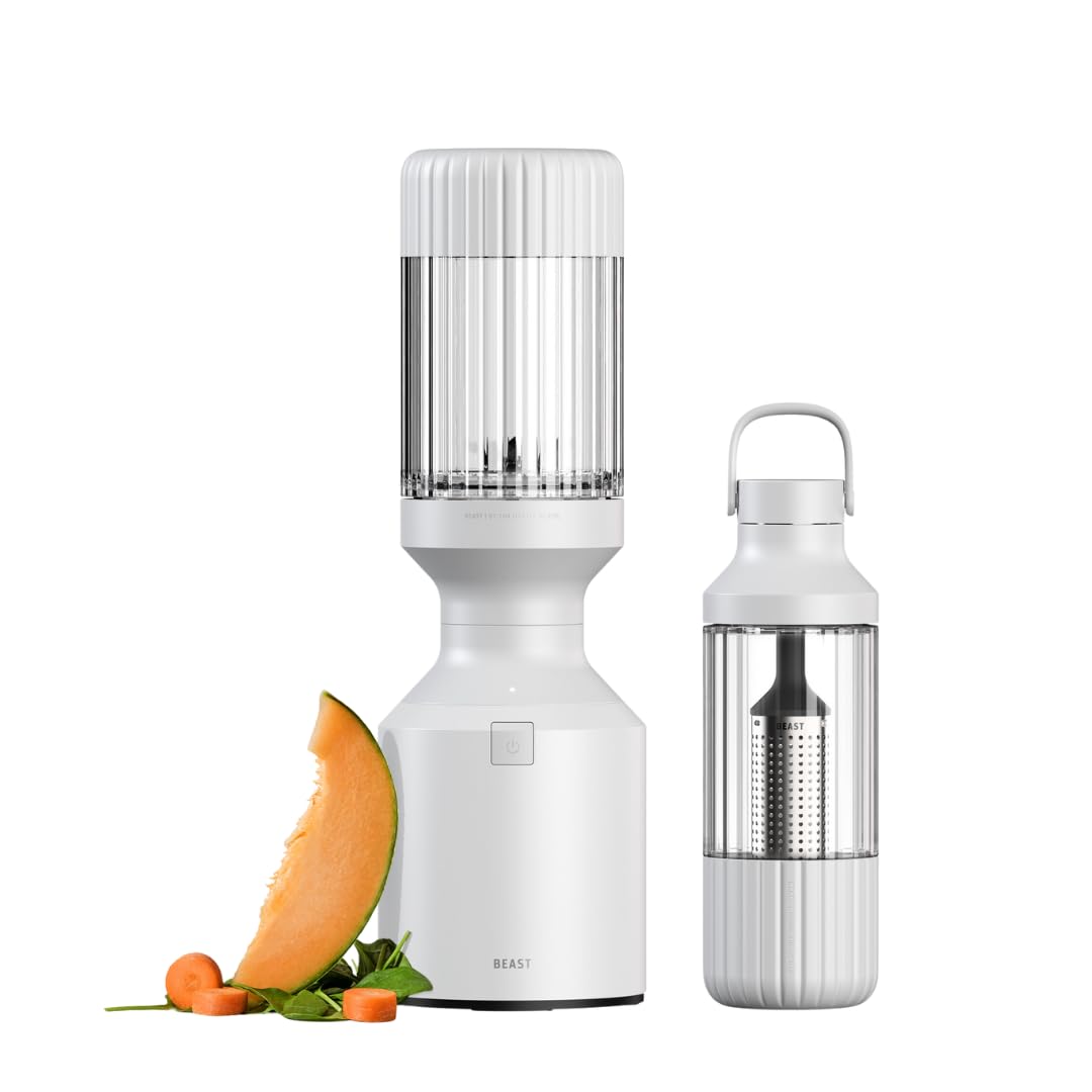 Beast Blender + Hydration System | Blend Smoothies And Shakes, Infuse Water, Kitchen Countertop Design, 1000W (Cloud White)