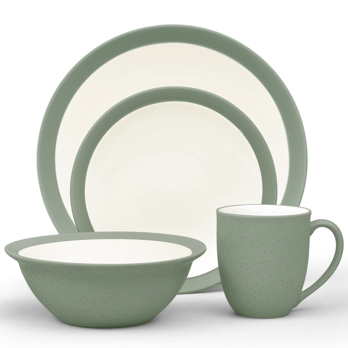 Noritake Colorwave Green 4-Piece Curve Place Setting, Service for 1