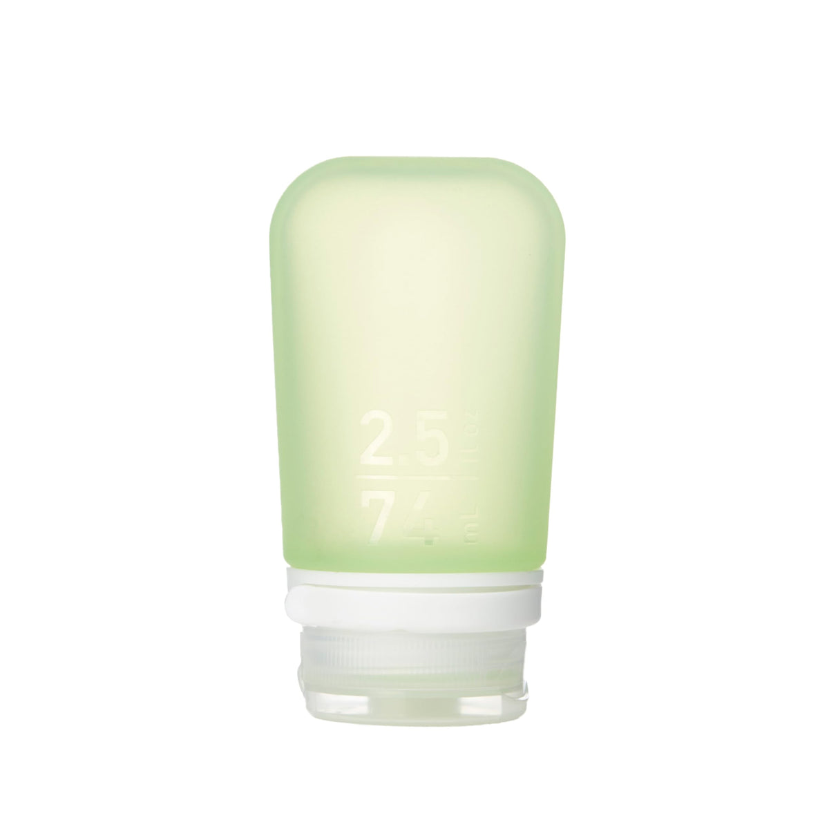 Humangear Gotoob+ (Medium) | Refillable Silicone Travel Bottle | Locking Lid | Food-Safe Material | Green, Medium (2.5 Fl.Oz.; 7
