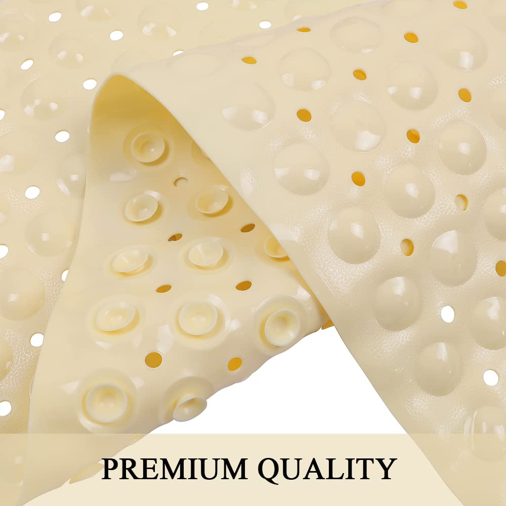 Sheepping Baby Bath Mat For Tub Non Slip Extra Long Cover Bathtub Mat For Toddler Kids 40 X 16 Inch - Eco Friendly Infant Bath T