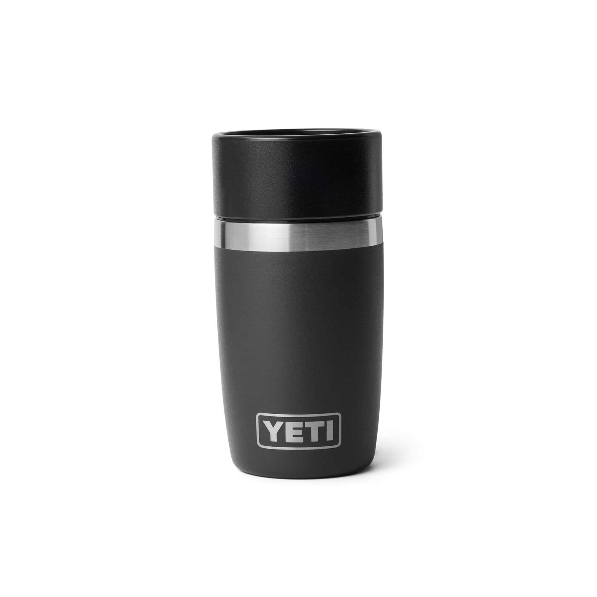 YETI Rambler 8 oz Travel Bottle, Stainless Steel, Vacuum Insulated with Leakproof Commuter Cap, Black