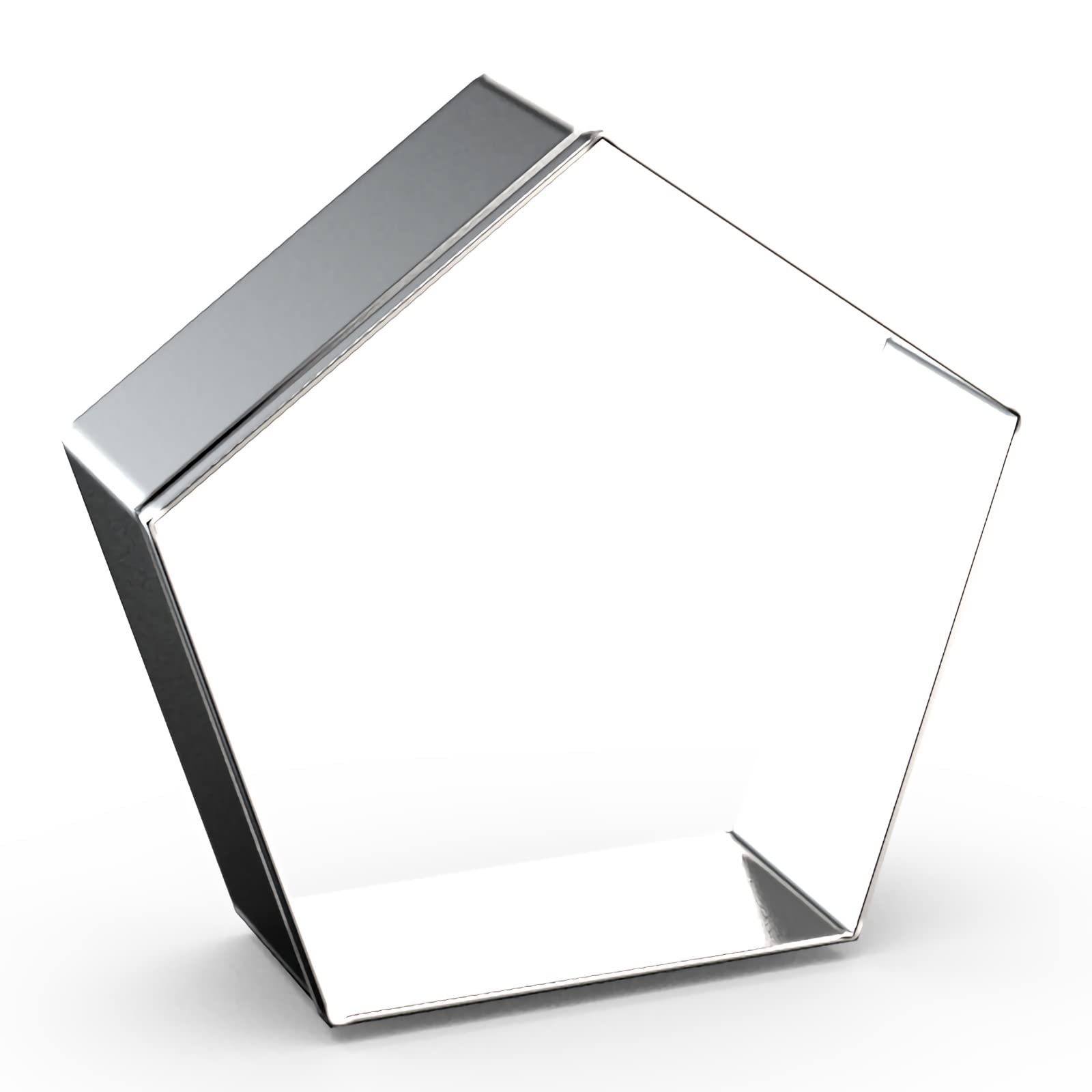 Pentagon Cookie Cutter Set Large - 5 Inch, 4 Inch, 3 Inch, 2 Inch - Geometric Cookie Cutters Shapes Molds - Stainless Steel