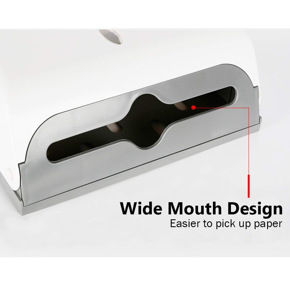 Paper Towel Dispensers, Wall Mount Commercial Toilet Tissue Dispensers Paper Towel Holder C-Fold/Multifold Paper Towel Dispenser