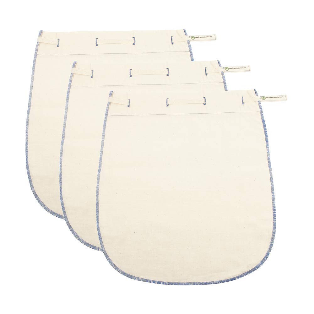 Reusable Jelly Strainer Bags - 100% Organic Cotton Juice Strainer Bags - Large, Reusable, Washable, And Biodegradable Kefir, Kav