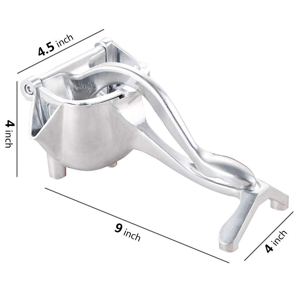Manual Fruit Press Juicer, Heavy Duty Single Press Lemon Squeezer Premium Quality Metal Aluminum Alloy Hand Juicer Fruit Squeeze