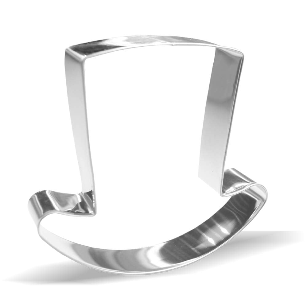 4 Inch Top Hat Cookie Cutters - Stainless Steel