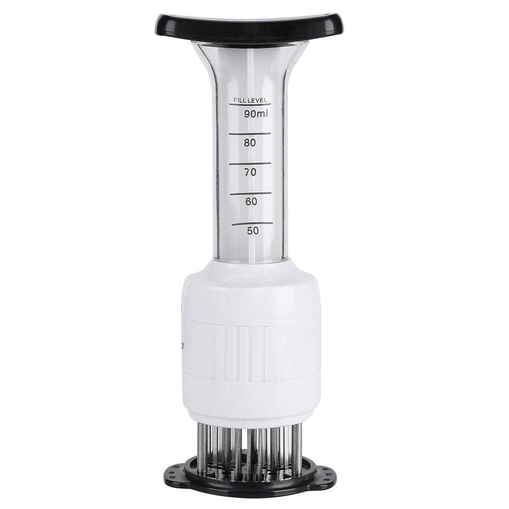 Meat Tenderizer Needle And Meat Injector, Meat Tenderizer Needle Injector Marinade Steaks Flavor Syringe Cook Kitchen Tool