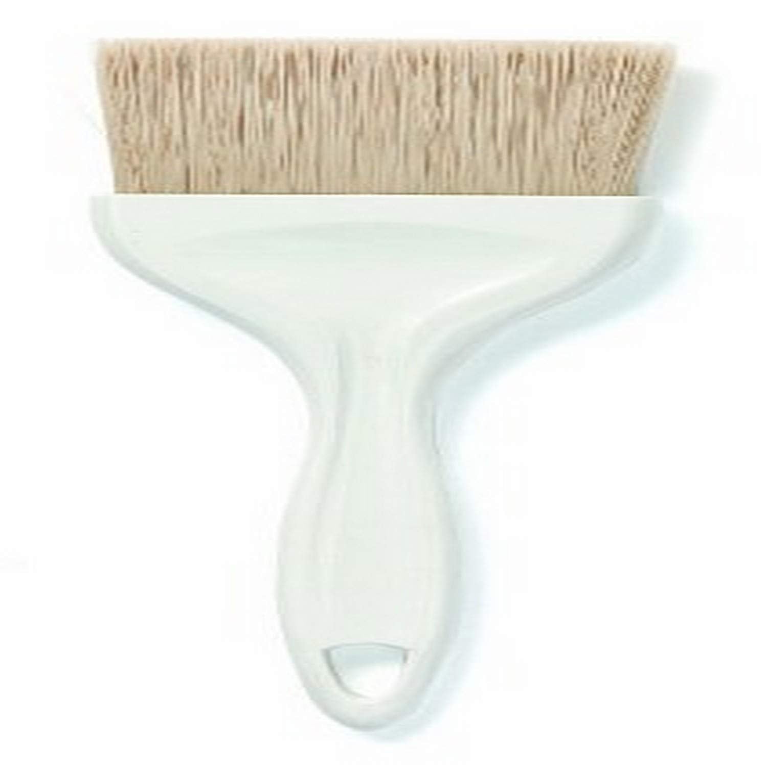 Crestware 3-Inch Flat Pastry Brush, 3'' Wide, Silver