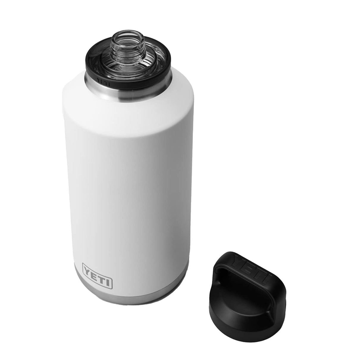 Yeti Rambler 64 Oz Bottle, Vacuum Insulated, Stainless Steel With Chug Cap, White