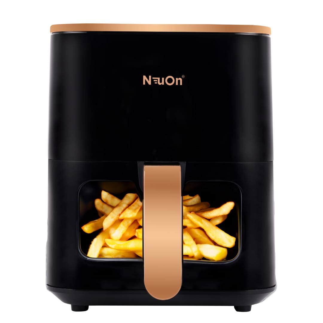 Neuon Digital Air Fryer, 360 High Speed Air Circulation Technology 1200 W With Non-Stick 4 L Basket, Black