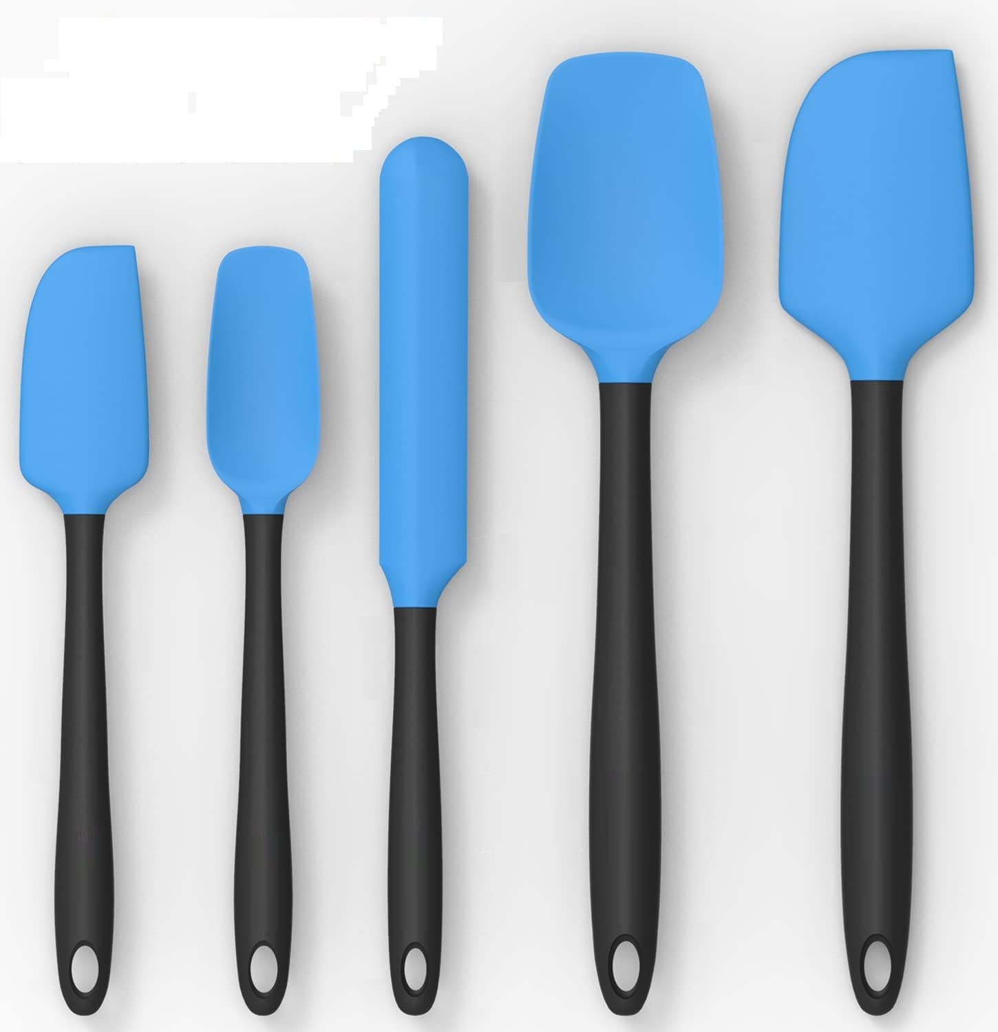 WeCef Silicone Spatula Set Of 5,High Temperature Resistant, Food Grade Silicone, Dishwasher Safe, For Baking Cooking Kitchen To