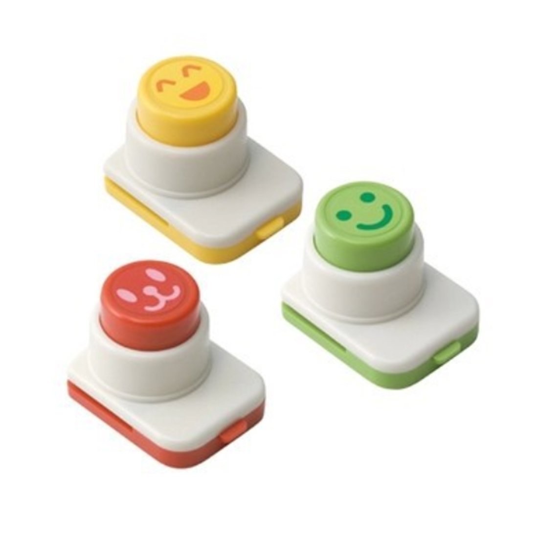 Diy Sushi Tool, Mojyetli 3Pcs Smile Face Laver Seaweed Nori Punch Embossing Device Rice Ball Onigiri Mould