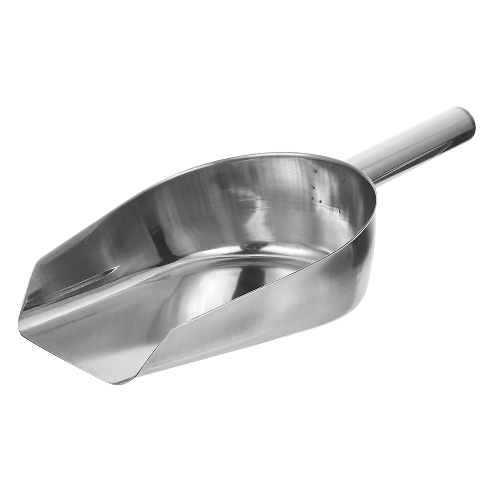 Yardwe Stainless Steel Ice Scooper Small Metal Food Candy Scoop Cast Aluminum Utility Scoop For Kitchen Bar Wedding Party ( Flat