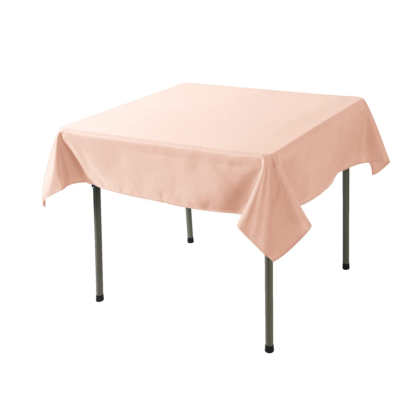 Cupuamon Square Tablecloth 52X52 Inch Washable Polyester Fabric Table Cloth For Wedding Party Dining Banquet Decoration(52X52,Du
