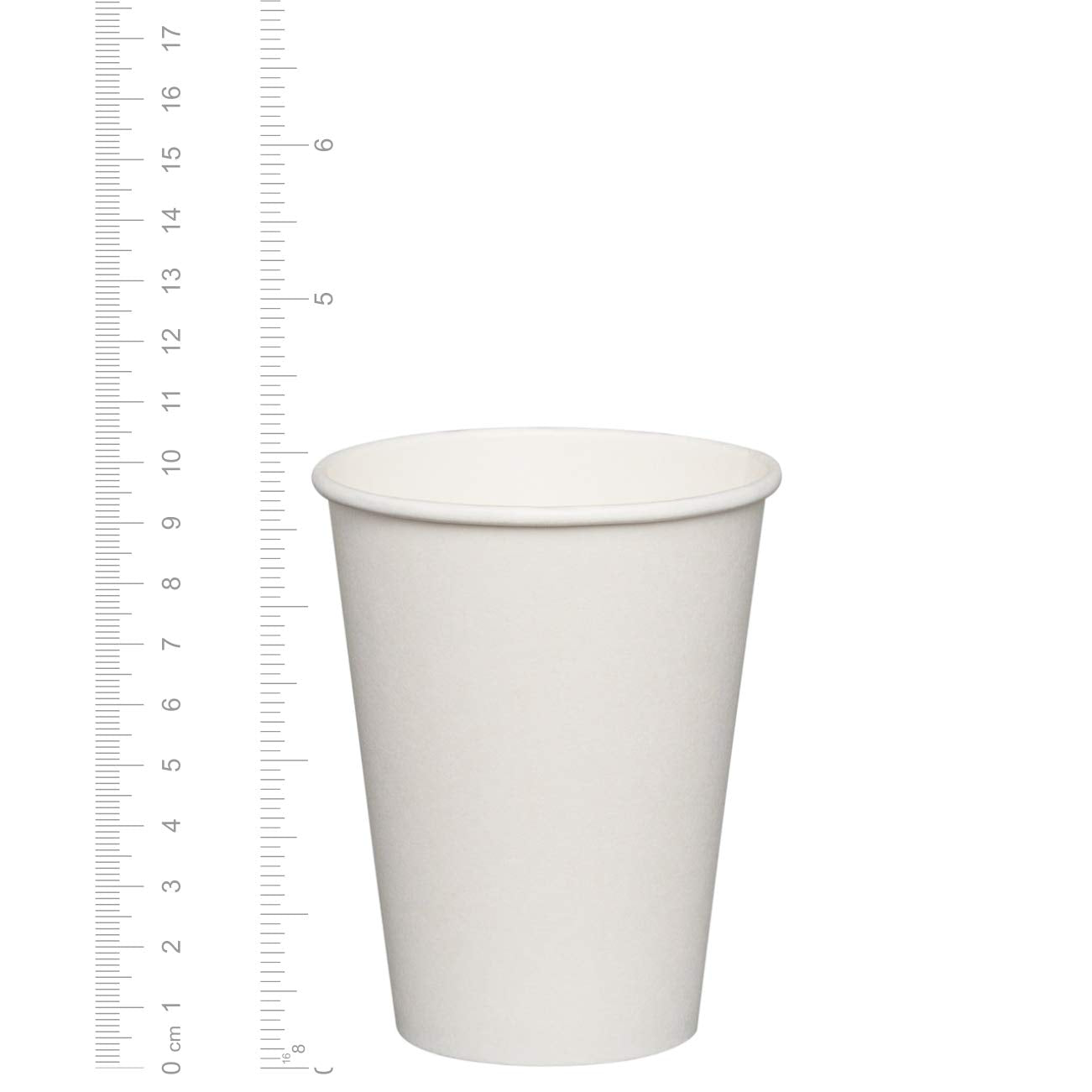 Comfy Package [12 Oz. - 100 Pack White Paper Hot Cups, Coffee Cups