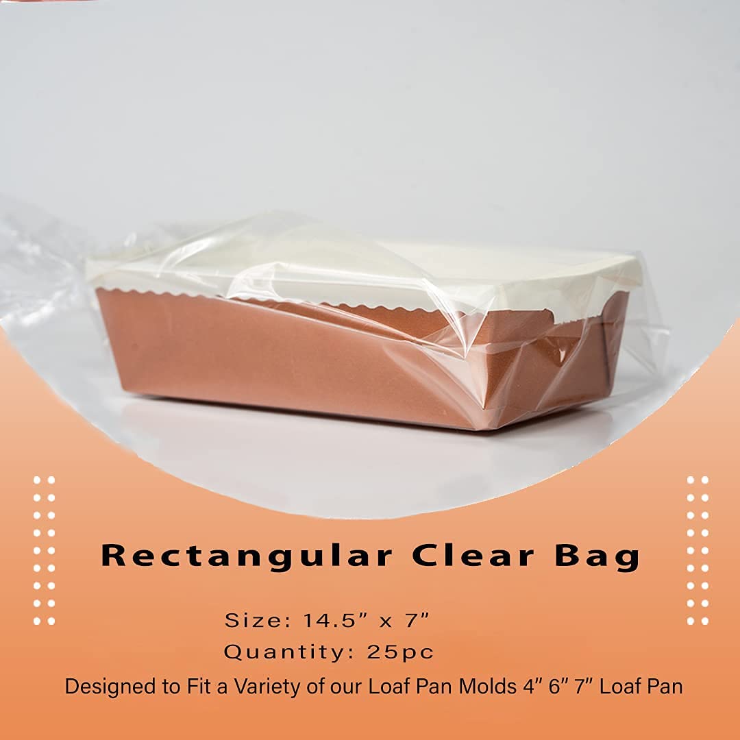25 Pc Clear Disposable Lids - Perfectly Fits Papermi 7    Rectangle Pans - 7   X3   X2 And 7''X3-1/8''X2-3/16 Size Pans - Leakpr