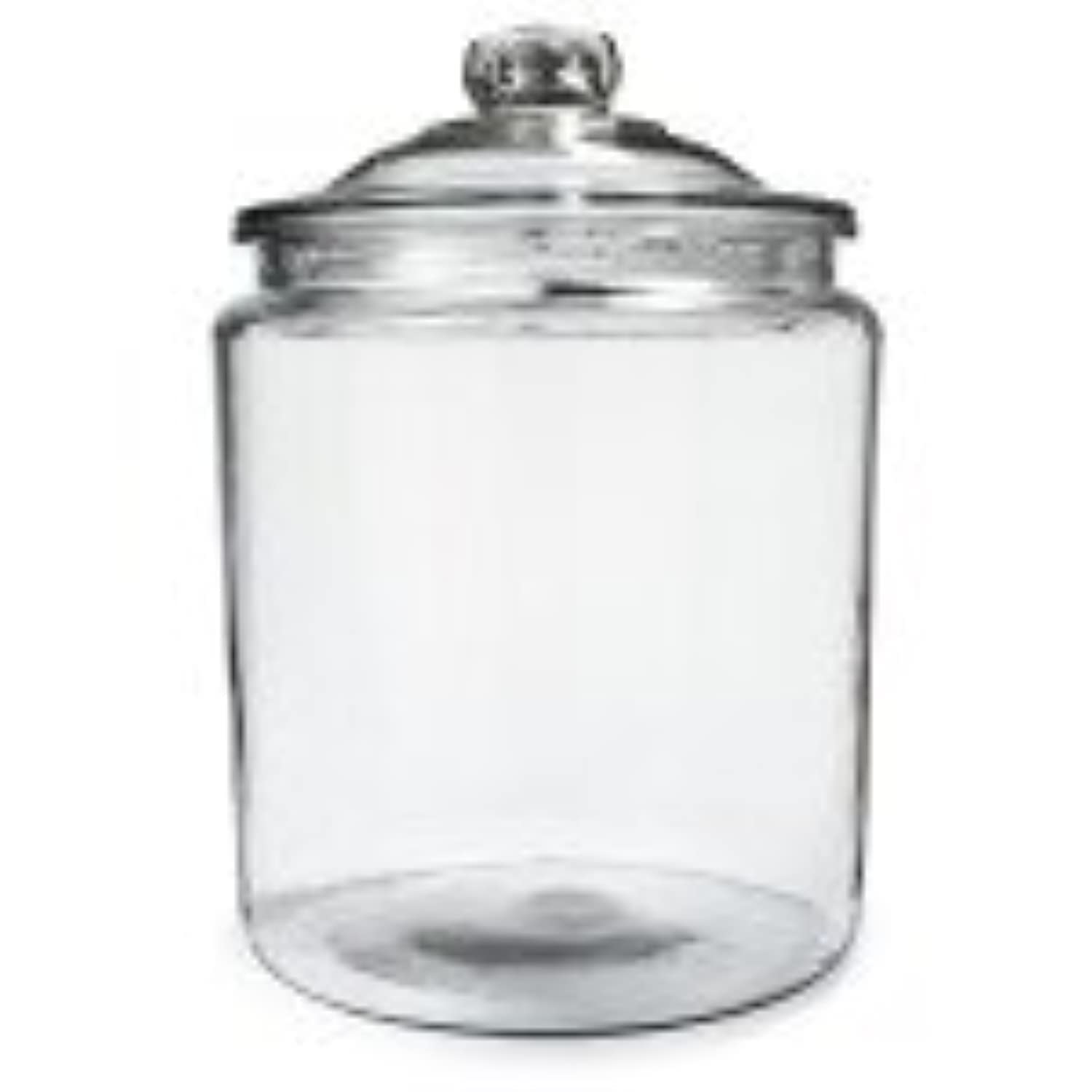 Anchor Hocking Heritage Hill 1/2 Gallon Glass Jar With Lid, Set Of 2