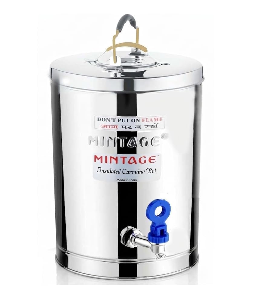 Mintage Tea Container 5 Liters Desire Stainless Steel Insulated | Leakproof Durable | Lightweight | Storage Solution | Beverage 