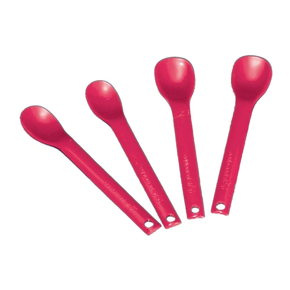 Alimed Maroon Spoons, Large - 10 Per Pack