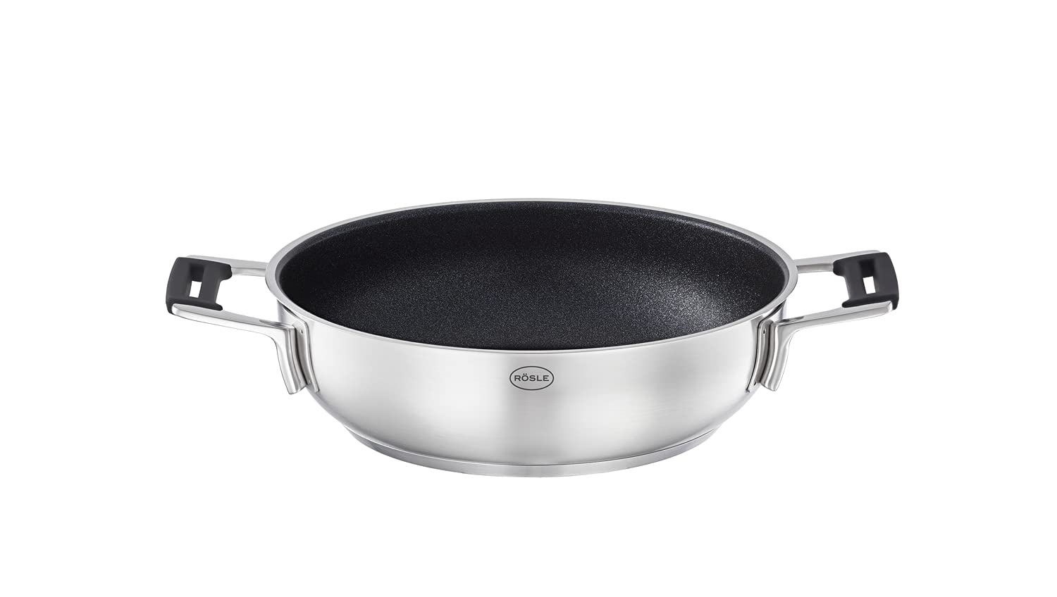 Rsle Silence Pro Cookware Collection 9.5 In. Stainless Steel Serving Pan With Non-Stick Coating