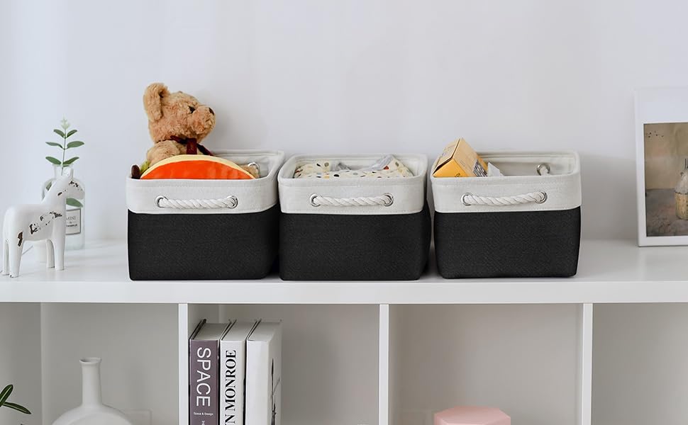 Thewarmhome Storage Bins For Shelves - 1 Pack 13.8X9.7X6.7 Inch Storage Basket For Organizing For Closet Organizer Cubes Laundry