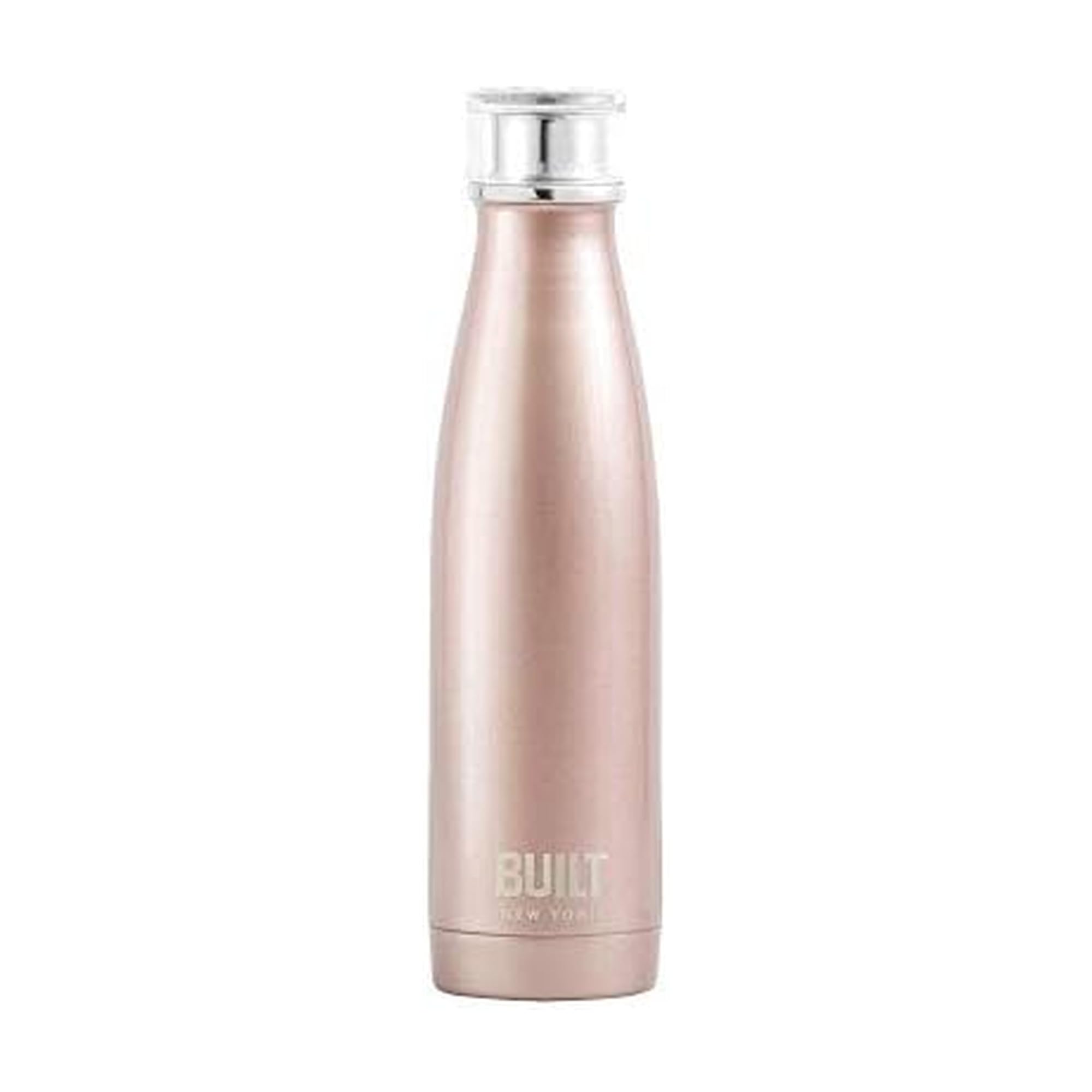 BUILT 17Ounce Perfect Seal Double Wall Stainless Steel Water Bottle Rose Gold 5193230