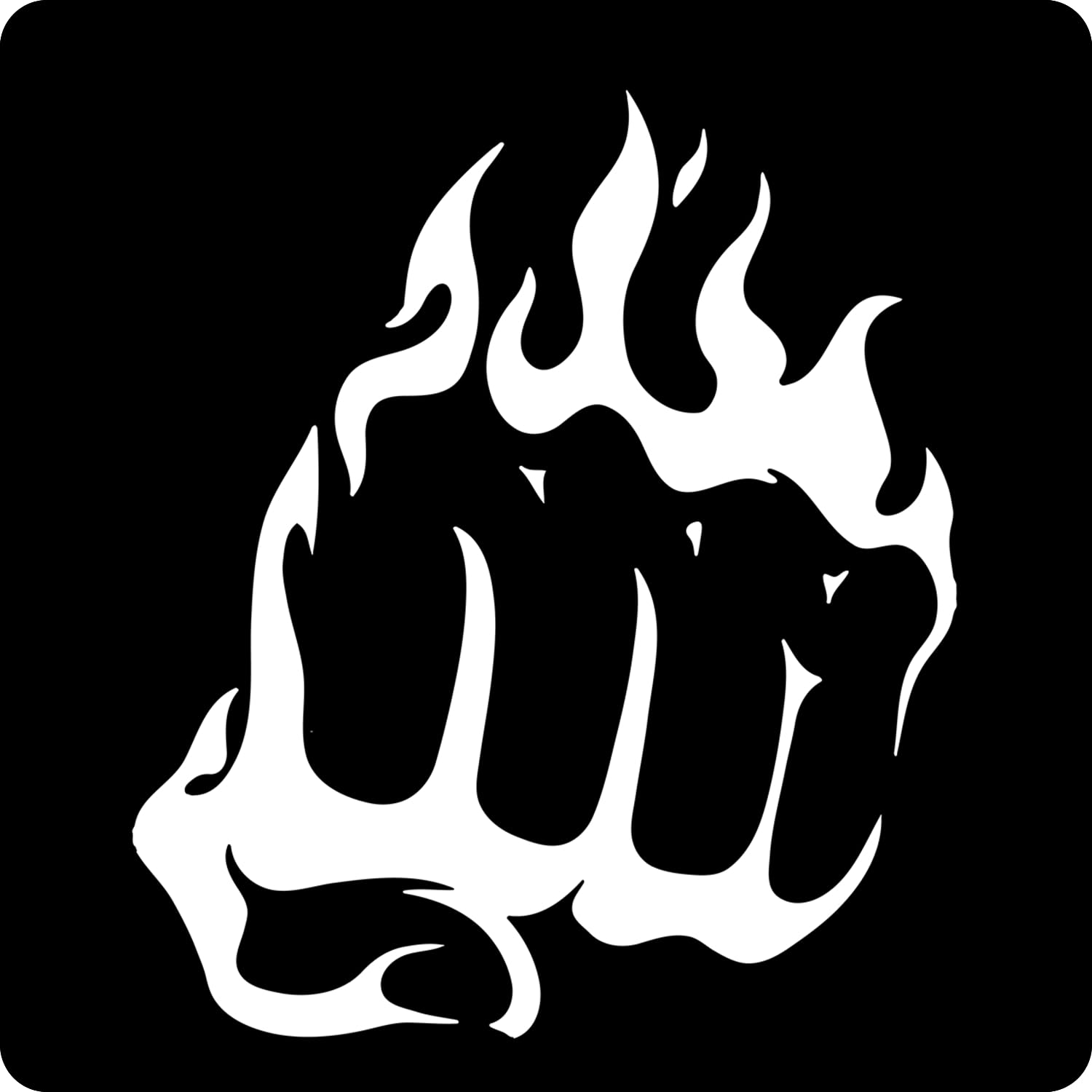 Kachi Pencil Punch With Fire Craft Stencils For Wall Painting Big Size 12X12 Inch Reusable Stencil For Painting, Fabric, Glass, 
