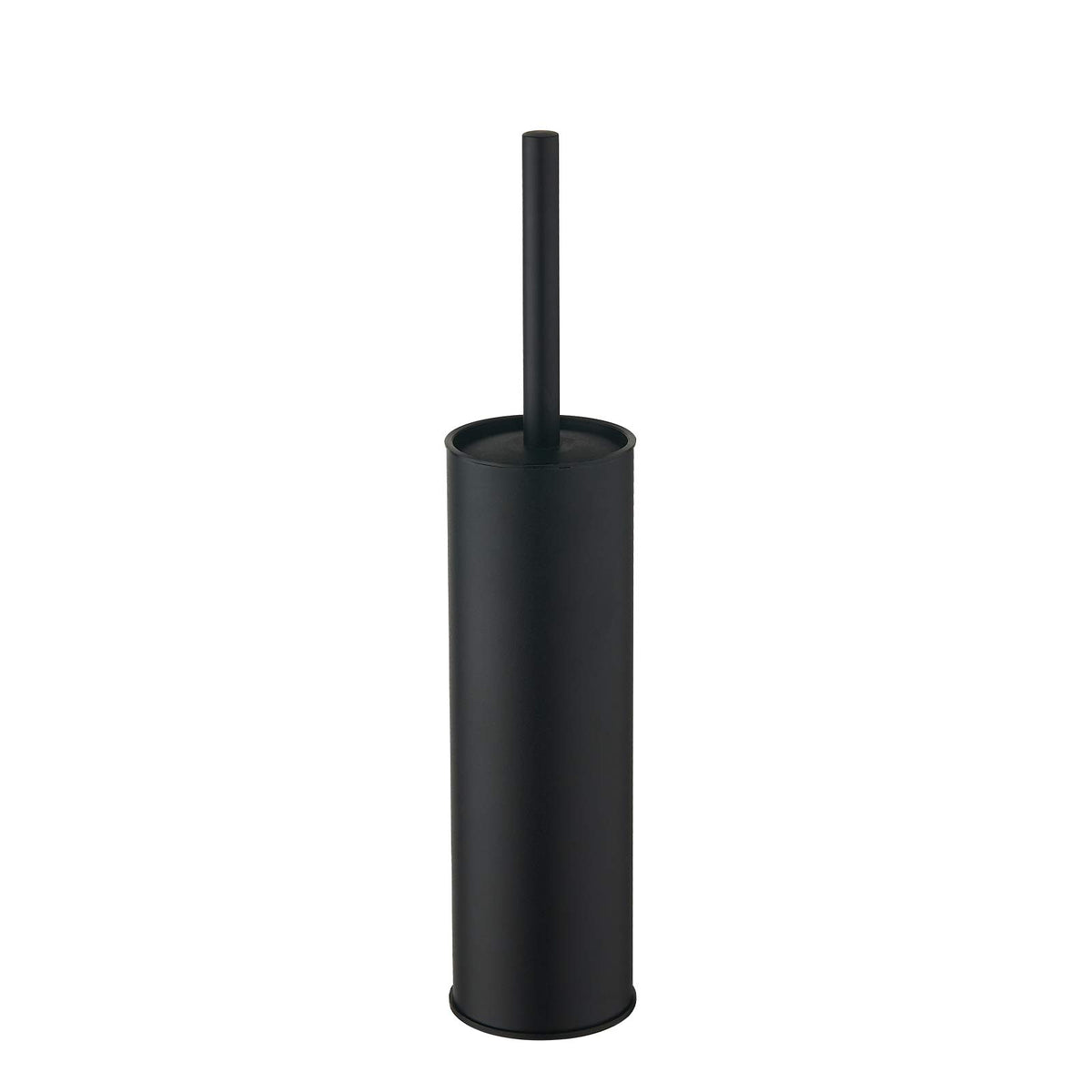 Bgl Stainless Steel Toilet Brush With Holder, 2 Black Bristle Heads