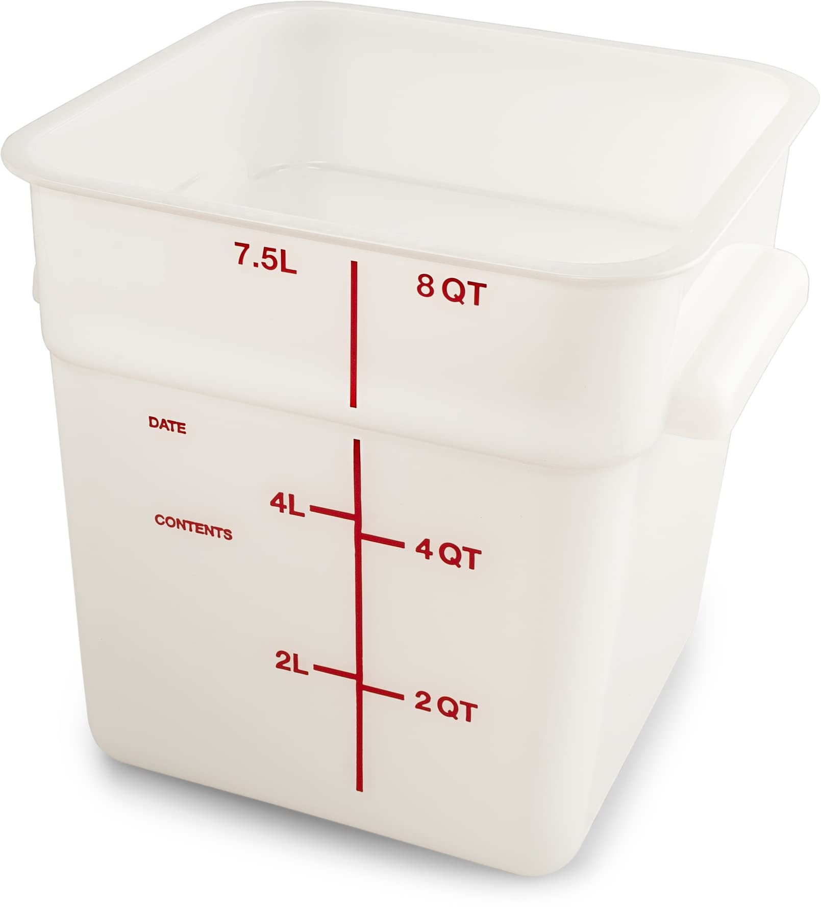 Carlisle Foodservice Products Squares Square Food Storage Container With Stackable Design For Catering, Buffets, Restaurants, Pl