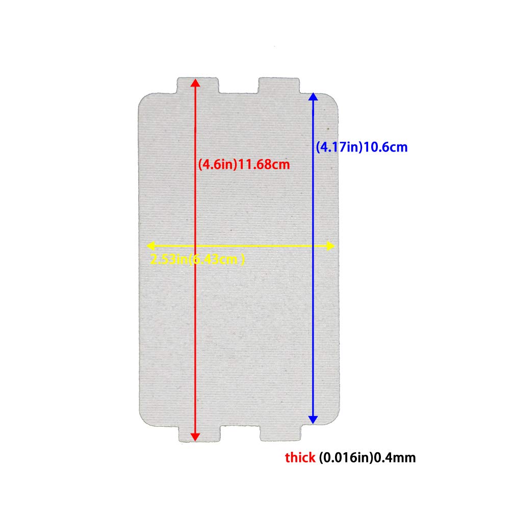 2 PCS Microwave Oven mica Sheet MM721NH1-PW MM721NG1-PW M1-L213B 211A Fittings Size 4.17in x 2.53in