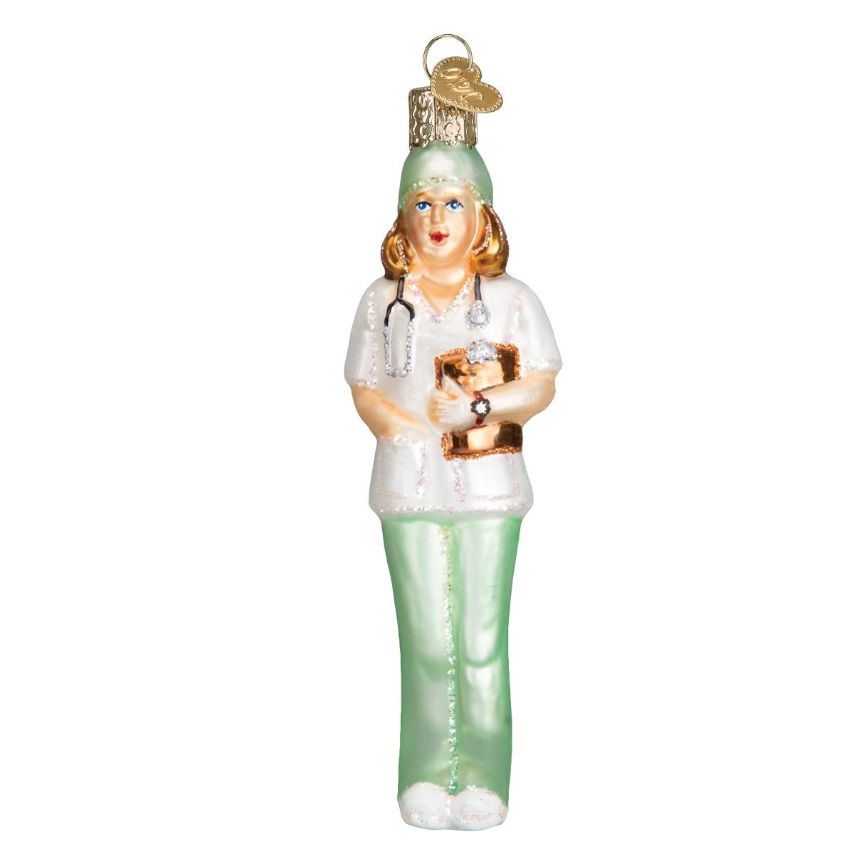 Old World Christmas Nurse Glass Blown Ornament for Christmas Tree
