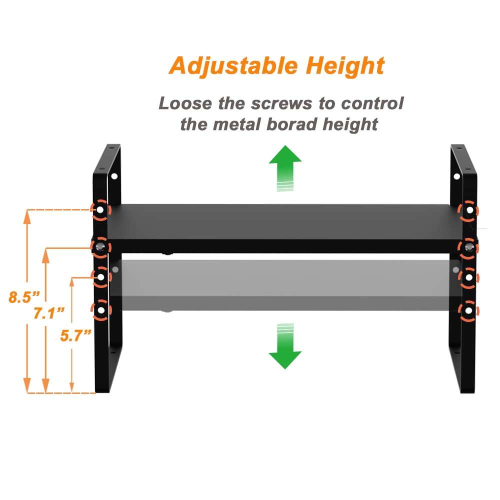 Wejipp Cabinet Organizer Shelf Expandable Spice Rack In Cabinet Shelf Countertop Cupboard Pantry Shelf Organizer Storage Rack Fo