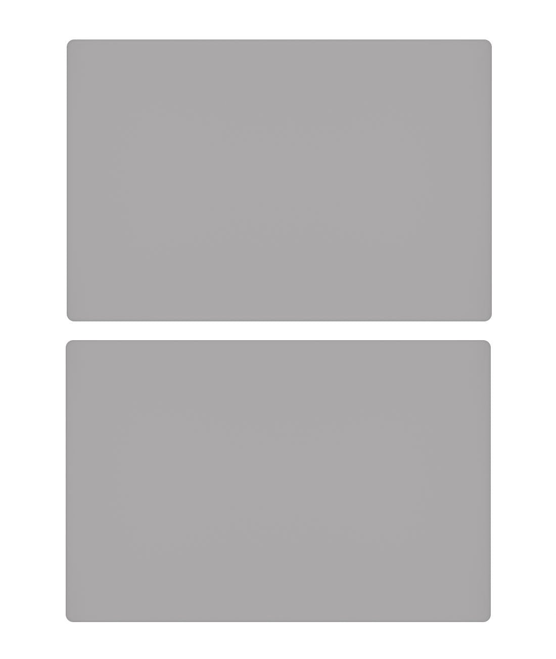 Max2Co 23.6'' By 15.7''Flexible Silicone Placemat Non Slip Waterproof Heat Resistant Dinner Table Grey 2 Pcs