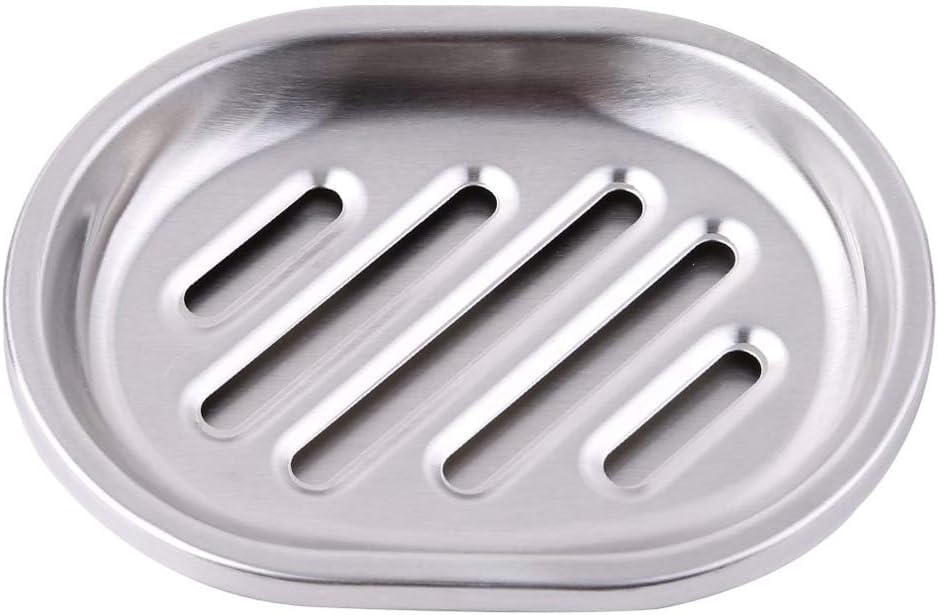 Chandler Soap Dish | Stainless Steel Soap Holder - Anti Rust, Sponge Holder For Kitchen Sink - Soap Saver (Heavy 3.7, L 5'' W 4'