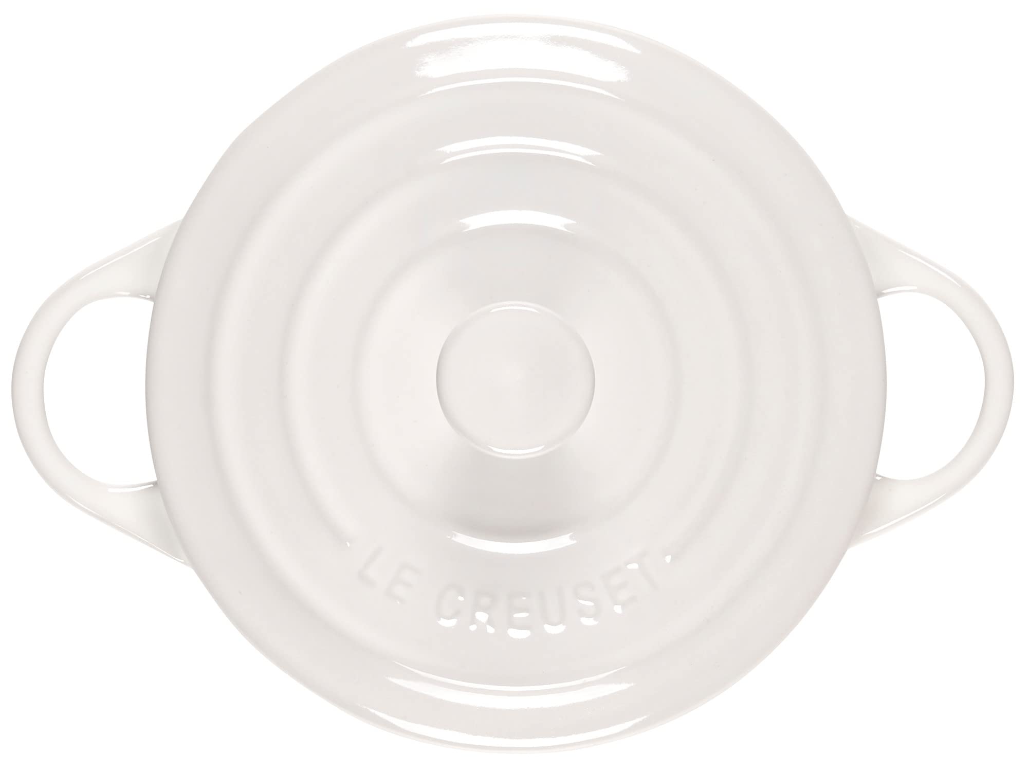 Le Creuset Stoneware Mini Round Cocotte, 14 Oz., White